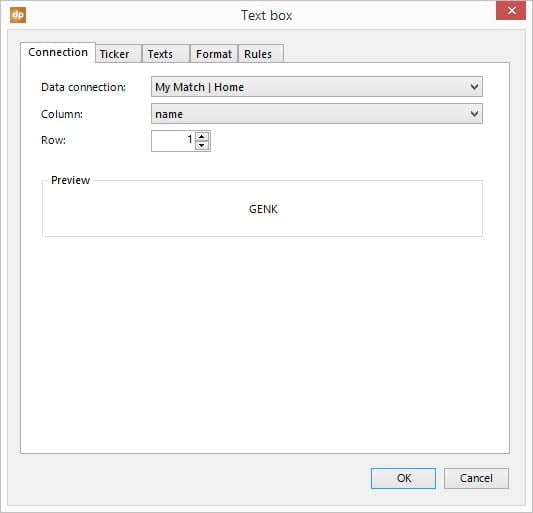 select row and number of the xml table to assign it to the text box