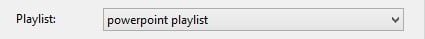 select a playlist