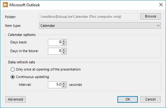 Microsoft Outlook Data Files Support for DataPoint