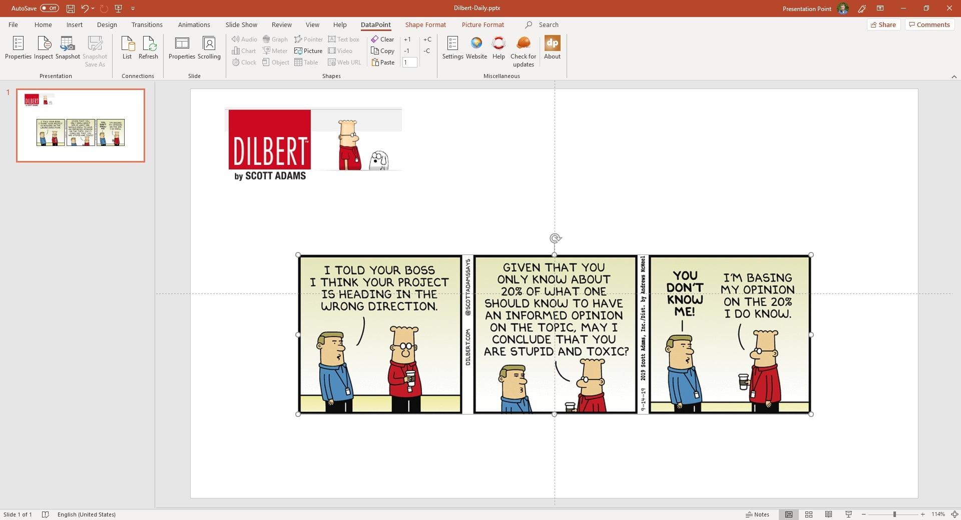 Add a Daily Cartoon to your Office Communication Screen • PresentationPoint