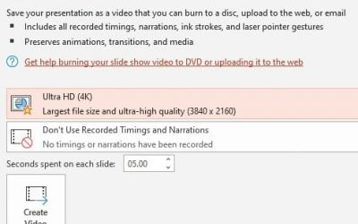FAQ: Should I Export Presentation to 4K Video?