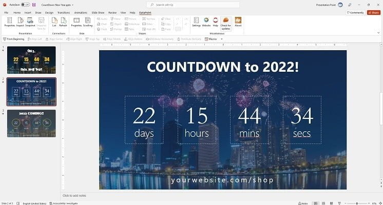 Countdown to New Year 2022