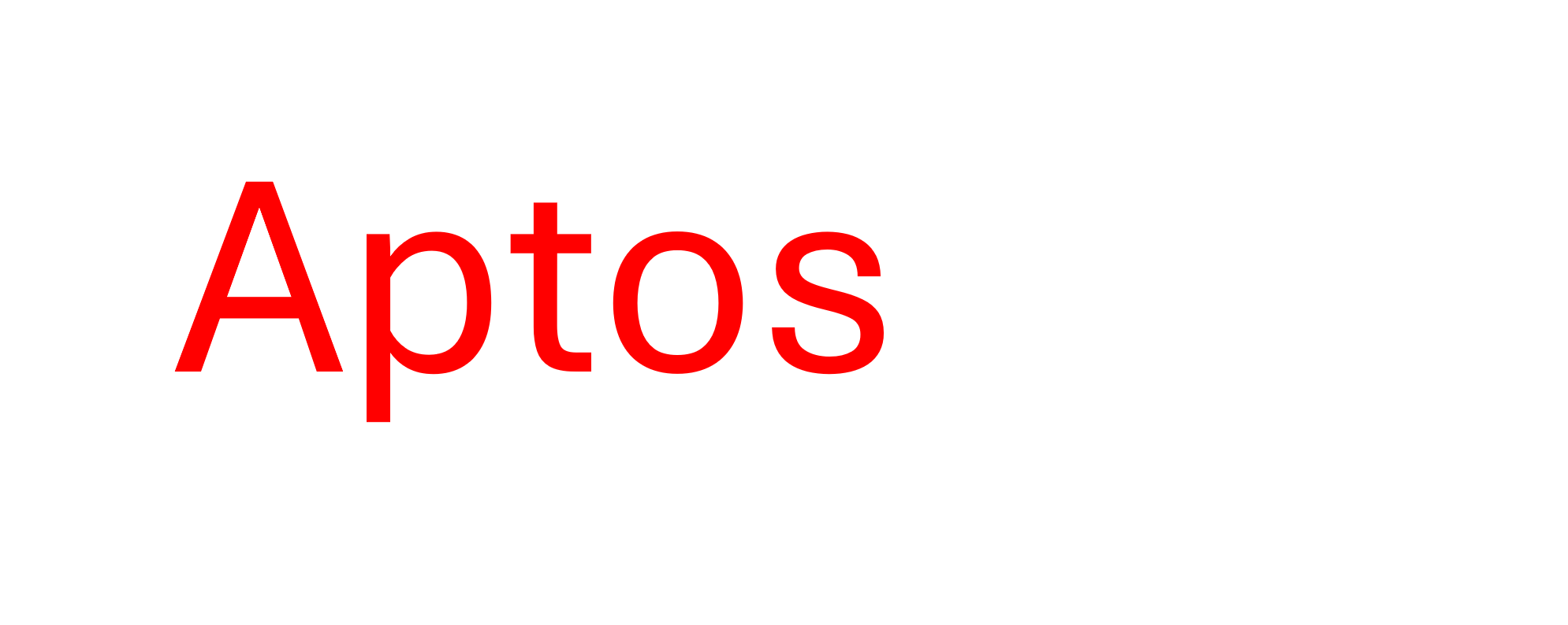 The new Aptos font as new default Microsoft Office font